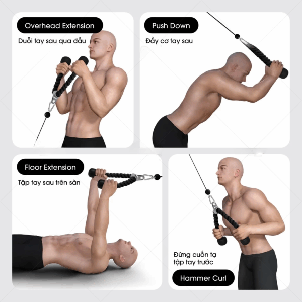 Dây Thừng Kéo Xô Tập Cơ - Ảnh 8